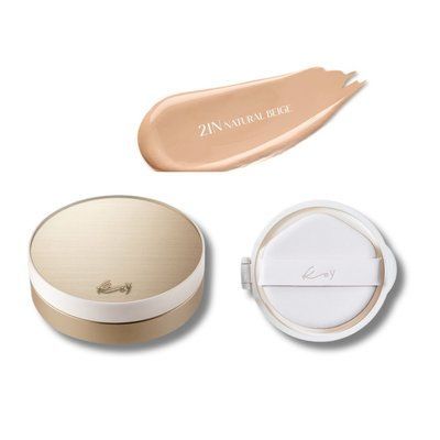 Протеїновий тональний кушон Solid Refined Skin Texture Cushion 21N Natural Beige 13г+13г KY048 фото