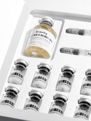 Derma Stem Cell 35 Program (0.3gx10шт + Solution 50ml + 2шприцы) / Курсовой набор для интенсивного клеточного омоложения, осветления кожи и активации неокологенеза  BV-02 фото