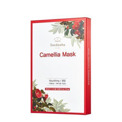 Camellia Mask, 20mlх5 / Відновлююча та зволожуюча тканинна маска з екстрактом камелії SA-22 фото